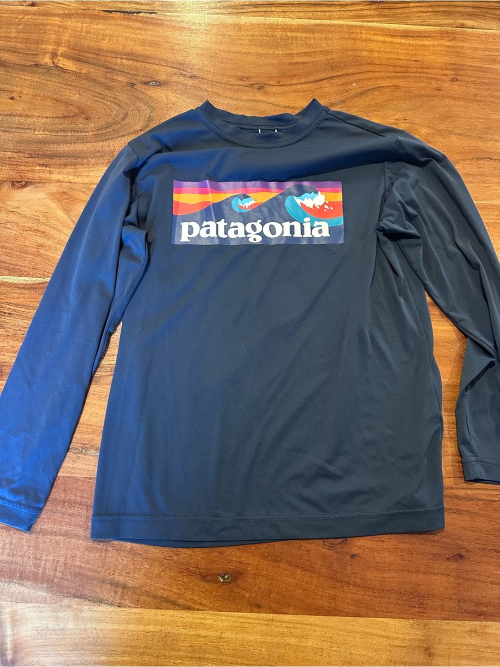 Patagonia Kids' Long-Sleeve UPF Shirt - Navy